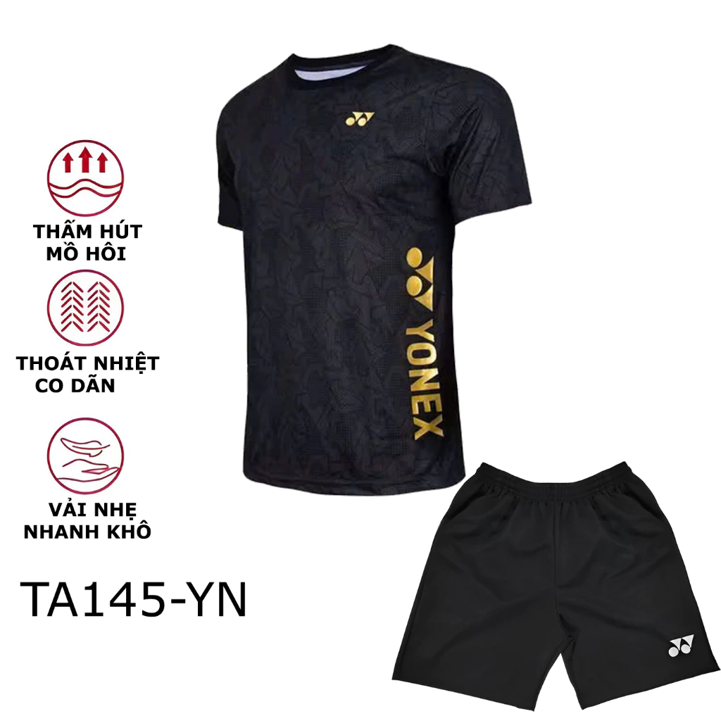 Áo Cầu Lông Nam Nữ Thương Hiệu HIIWING Chất Vải Mè Lạnh Nhật Bản Co Dãn Đa Chiều Cao Cấp Mẫu W5 Đỏ